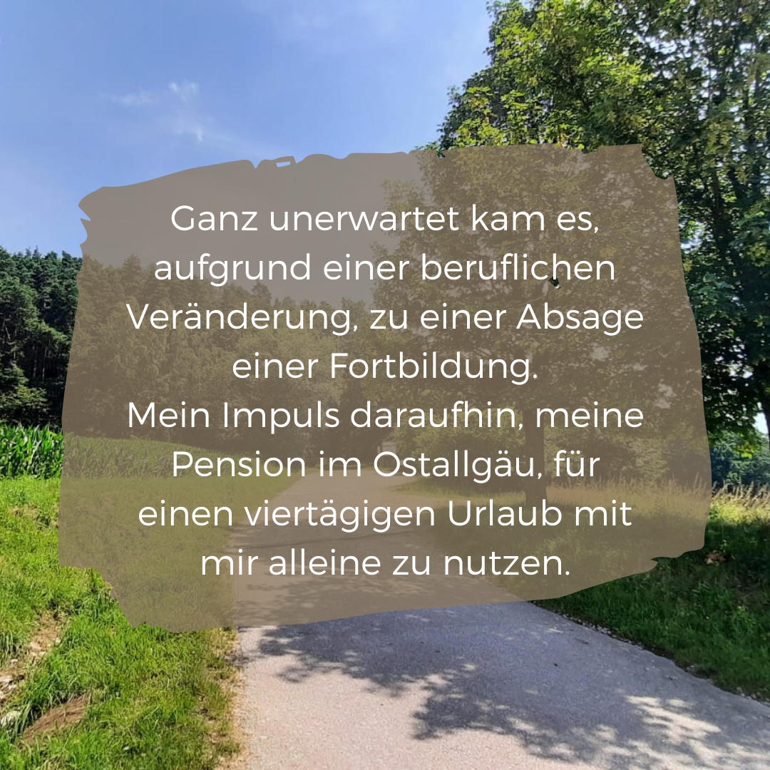 Zeit mit mir selbst Teil 2